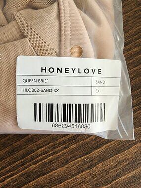HoneyLove Queen Brief - size 3x sand